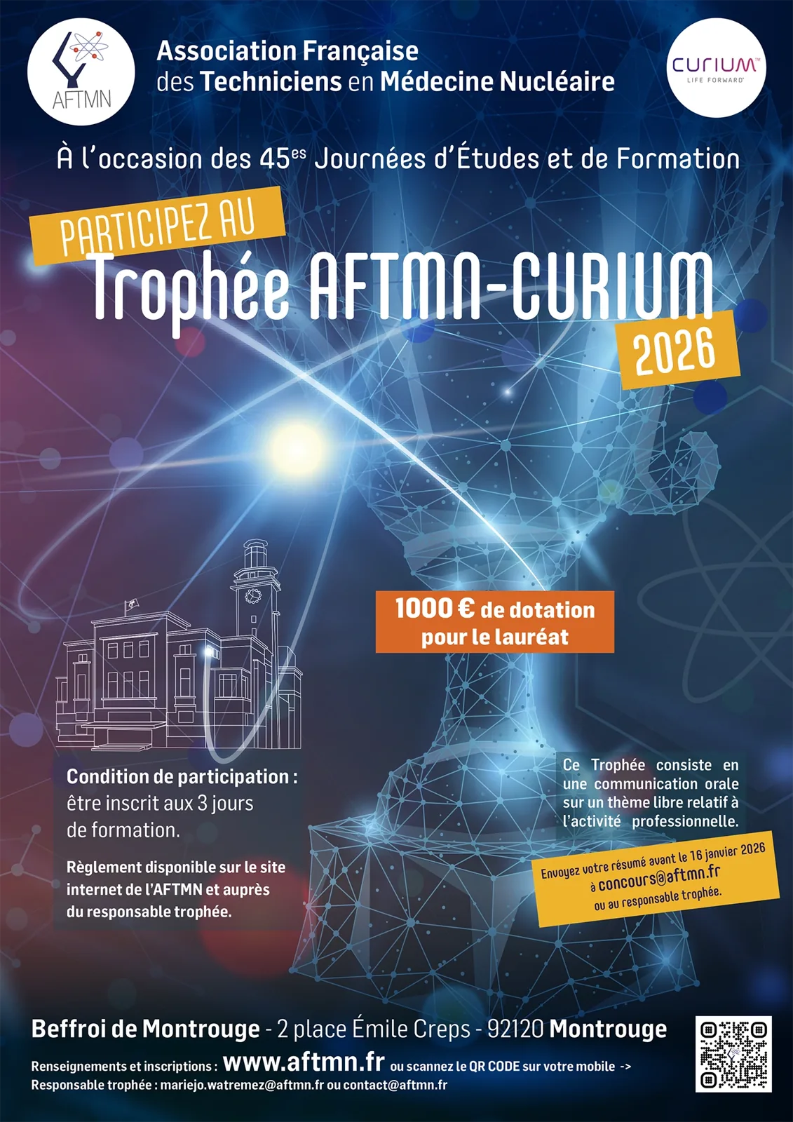 Affiche du Trophée AFTMN-CURIUM 2026